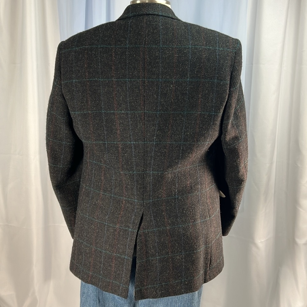 Austin Manor Wool window pane sports coat gray 41 - Picture 3 of 11